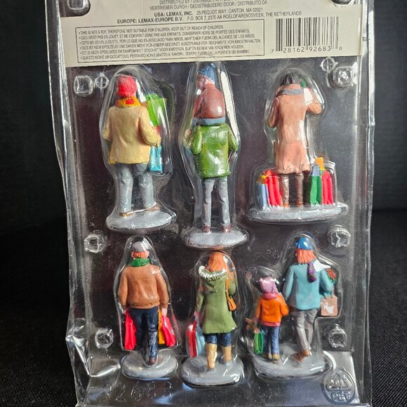 Two Sets of Lemax Village Collection Figurines Holiday Shoppers & Birdbath - Picture 10 of 14
